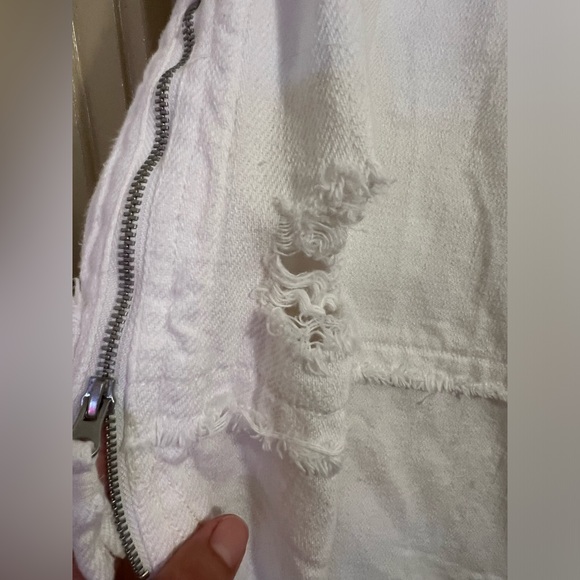 We the Free distressed denim white jacket - Picture 8 of 14